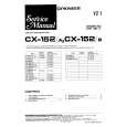 PIONEER CX152 Service Manual cover photo