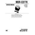 SONY MDRCD770 Service Manual cover photo