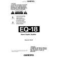 ONKYO EQ18 Owner's Manual cover photo