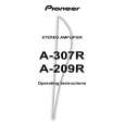 PIONEER A-209R Owner's Manual cover photo