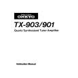 ONKYO TX-903 Owner's Manual cover photo