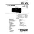 SONY CFD-626 Service Manual cover photo