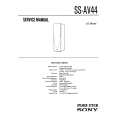 SONY SS-AV44 Service Manual cover photo