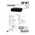 SONY CDPM71 Service Manual cover photo