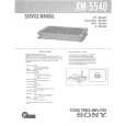 SONY XM5540 Service Manual cover photo