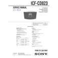 SONY ICFCD823 Service Manual cover photo