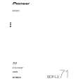 PIONEER BDP-LX71/TAXJ5 Owner's Manual cover photo