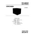 SONY SS-W561 Service Manual cover photo