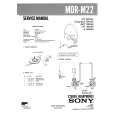 SONY MDRM22 Service Manual cover photo