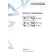 KENWOOD TM-D710E Owner's Manual cover photo
