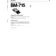 SONY BM-715 Owner's Manual cover photo