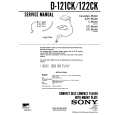 SONY D-121CK Service Manual cover photo