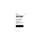 SONY XR-7087 Owner's Manual cover photo