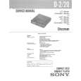 SONY D2 Service Manual cover photo
