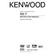 KENWOOD AX-7 Owner's Manual cover photo