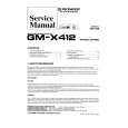 PIONEER GMX412 Service Manual cover photo