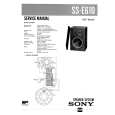 SONY SSE610 Service Manual cover photo