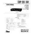 SONY CDP261 Service Manual cover photo