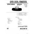 SONY CFD222L Service Manual cover photo
