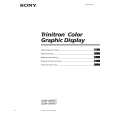 SONY GDM400PST Service Manual cover photo