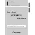 PIONEER AVD-W6010/UC Owner's Manual cover photo