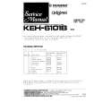 PIONEER KEH-6100B Service Manual cover photo