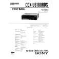 SONY CDXU6180RDS Service Manual cover photo