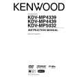 KENWOOD KDV-MP4339 Owner's Manual cover photo