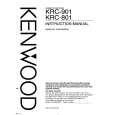 KENWOOD KRC801 Owner's Manual cover photo