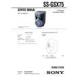 SONY SSGSX75 Service Manual cover photo