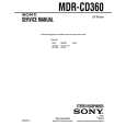 SONY MDRCD360 Service Manual cover photo
