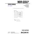 SONY MDRQ33LP Service Manual cover photo