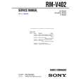 SONY RMV402 Service Manual cover photo