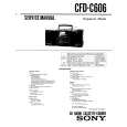 SONY CFD-C606 Service Manual cover photo
