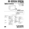SONY KVD2531A Service Manual cover photo