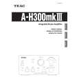 TEAC AH300MKIII Owner's Manual cover photo