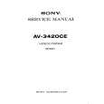 SONY AV3420CE Service Manual cover photo