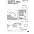 KENWOOD SW306 Service Manual cover photo