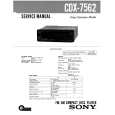 SONY CDX7562 Service Manual cover photo