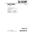 SONY SAVE49P Service Manual cover photo
