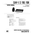 SONY CAV-1 Service Manual cover photo
