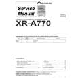 PIONEER XR-A770/MYXJ Service Manual cover photo