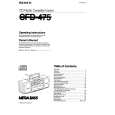 SONY CFD-475 Owner's Manual cover photo