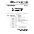 SONY MDP-74OD Service Manual cover photo