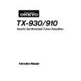 ONKYO TX-910 Owner's Manual cover photo