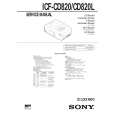 SONY ICFCD820 Service Manual cover photo