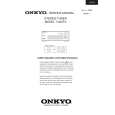 ONKYO T405TX Service Manual cover photo