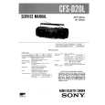 SONY CFSD20L Service Manual cover photo