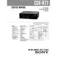 SONY CDXR77 Service Manual cover photo