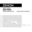 DENON DN-C635 Owner's Manual cover photo